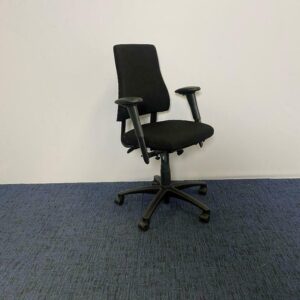 Bureaustoel Axia BMA Pro, nieuw zwart gestoffeerd