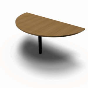 Bureau aanbouwdeel halfrond