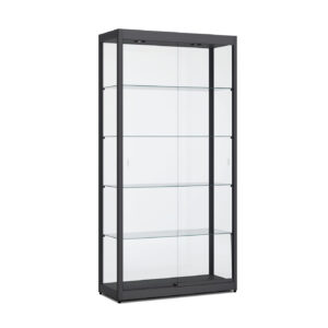 Vitrinekast Slide – zwart