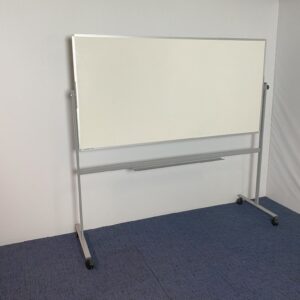 Verrijdbaar whiteboard, 200 x 100 cm. (hoogte 197 cm.)