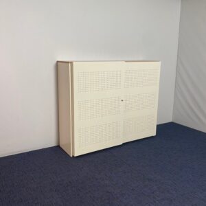 Schuifdeurkast Gispen (akoestisch), H130 x B160 x D50 cm.