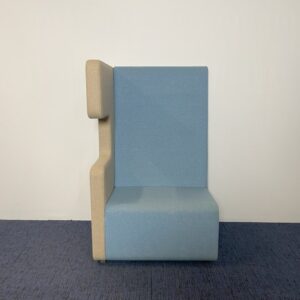 Ahrend Loungescape linksom element (akoestisch), blauw/grijs