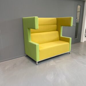 Treinbank Ahrend Loungescape (akoestisch) – geel/lichtgroen