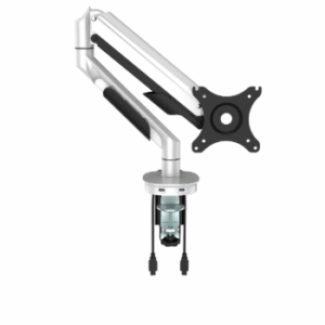 Enkele monitorarm met bladklem, incl. USB-poorten