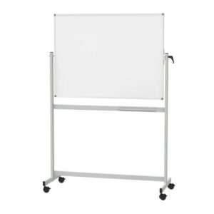 Verrijdbaar whiteboard 120 x 90 cm.