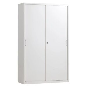 Schuifdeurkast Basic, H195 x B120 x D45 cm. - 2 kleuren