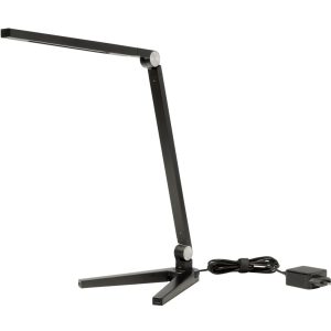 LED bureaulamp incl. USB A+C - zwart